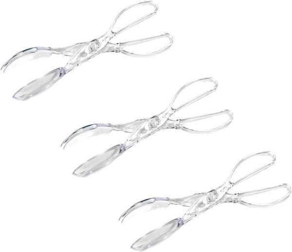 51kJS7B2GDL._AC_SL1160_.jpeg Chef Craft Premium Clear Salad Tongs Heavy Duty Design, 11.25-Inches Long (3-Pack)