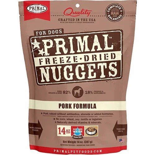 Dried Dog Food Nuggets Pork