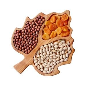 Wooden Serving Platter Maple Leaf